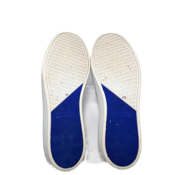 Rothys The Slip On Sneakers in Sand Black Contrast Comfortable Womens size W8 - Picture 7 of 9